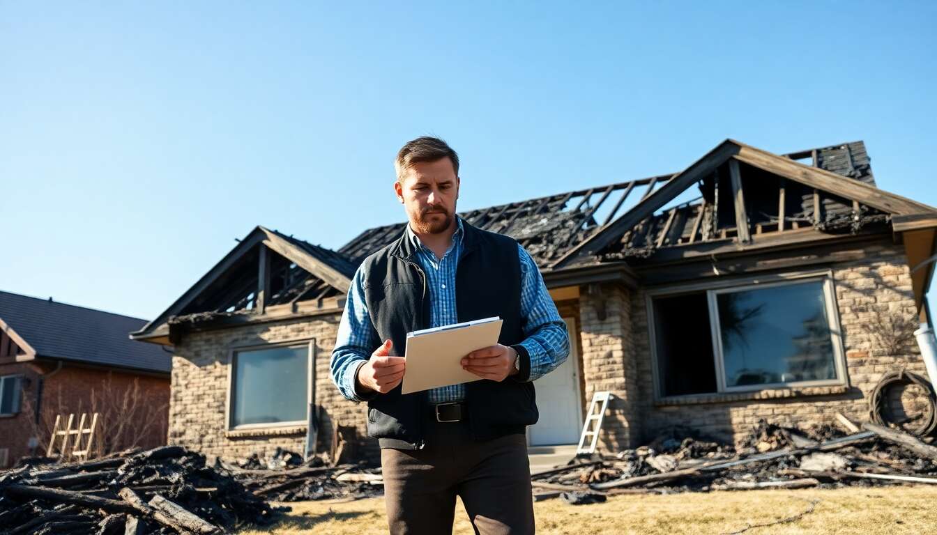 Rôle de l'expert en assurance après un incendie