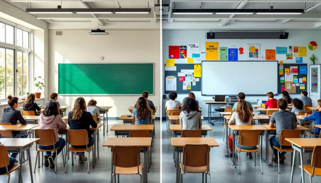 Différences fondamentales entre écoles françaises et américaines
