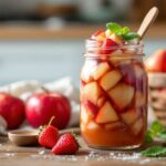Recette de compote pommes-fraises maison