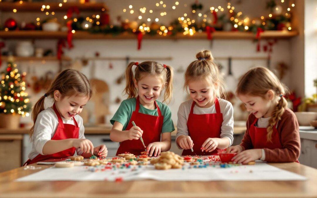 Atelier de gâteaux de Noël avec les enfants
