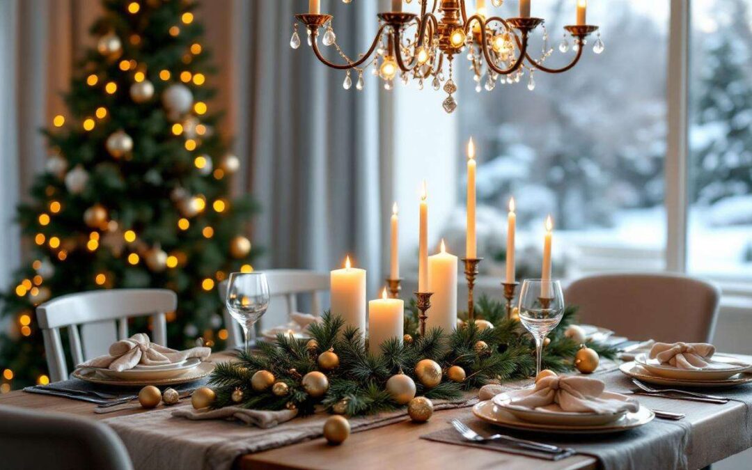 12 idées pour une table de Noël féerique