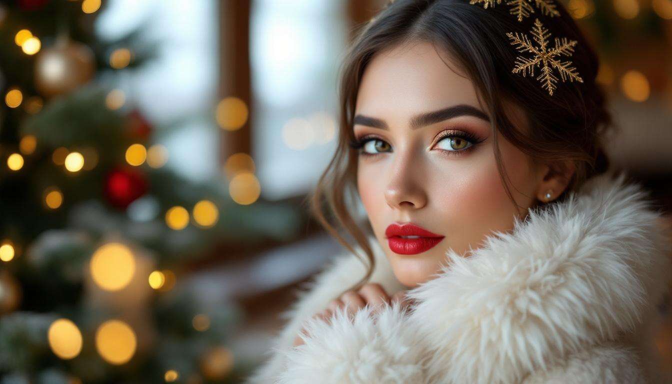 Make-up Noël : soyez resplendissante toute la soirée !