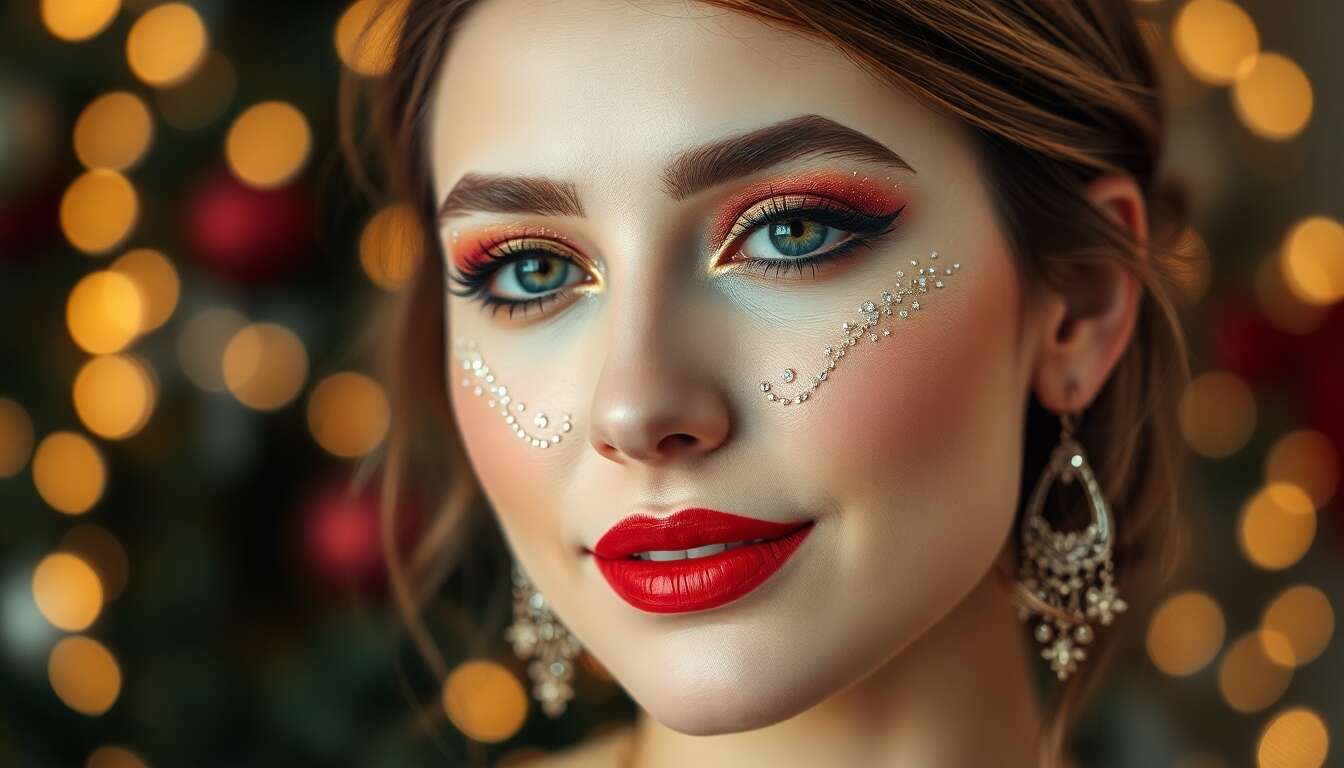 Make-up Noël : soyez resplendissante toute la soirée !