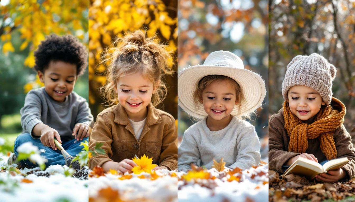 Les quatre saisons de l'année : activités éducatives pour enfants