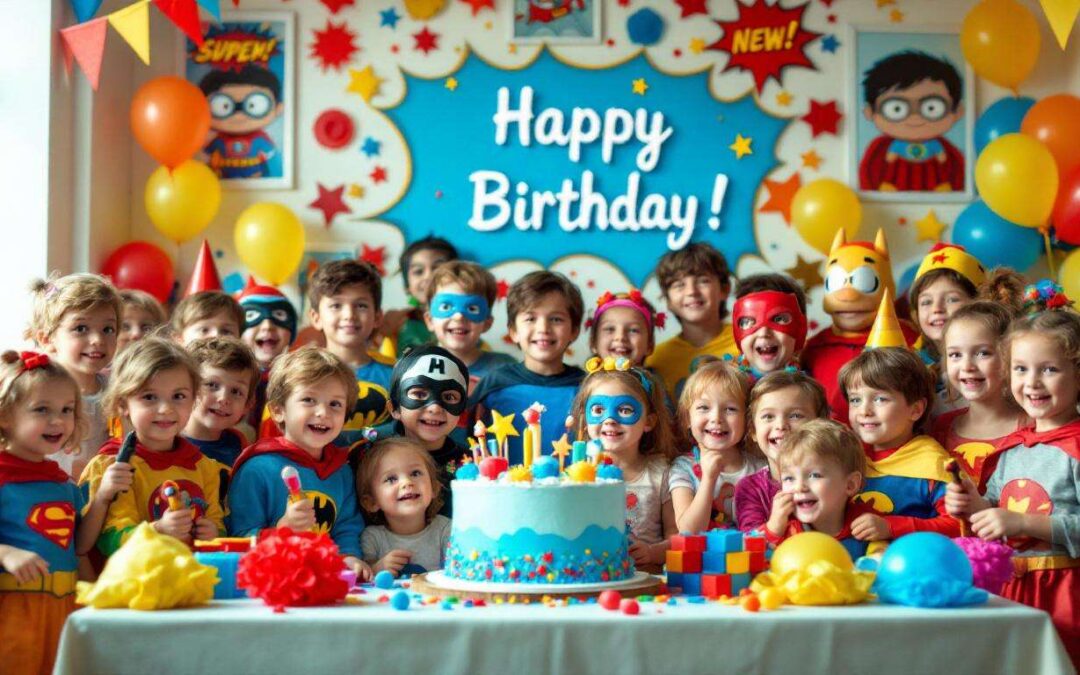 Anniversaire thème dessins animés ou bandes dessinées : idées originales