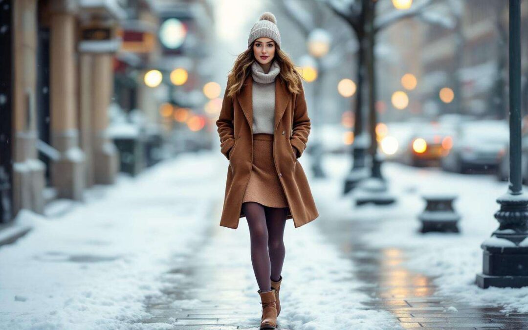 Comment porter la jupe en hiver sans avoir froid ?