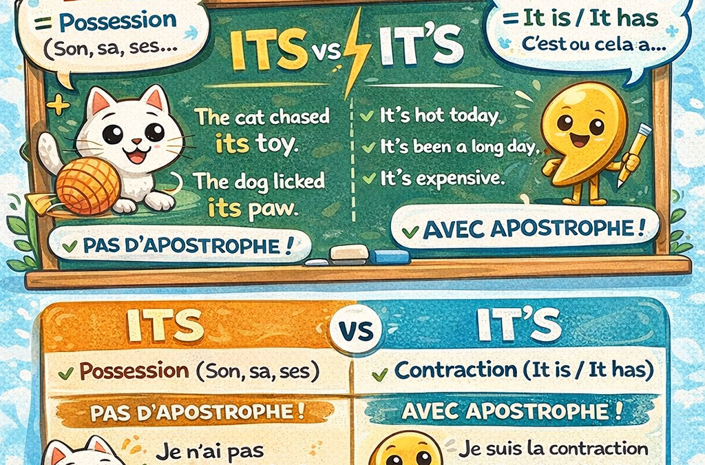 Its ou It’s : la confusion anglaise qui change tout (et comment l’éviter)