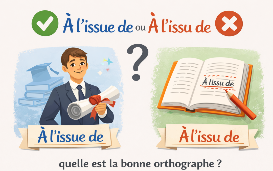 À l&rsquo;issue de ou à l&rsquo;issu de : quelle est la bonne orthographe ?